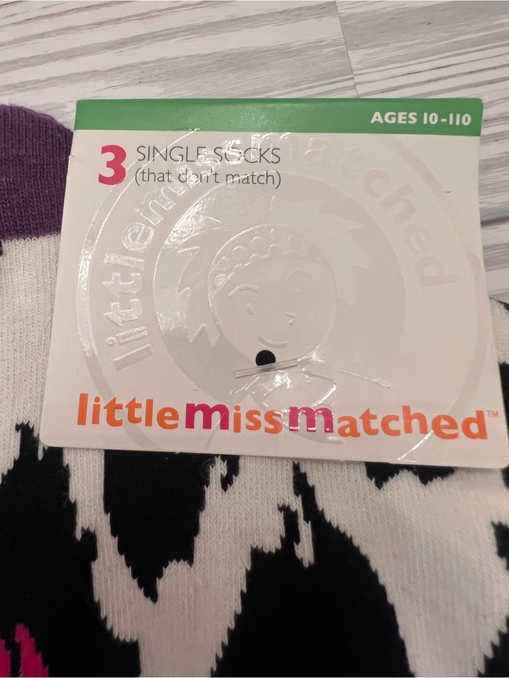 Little Miss Matched Leopard Print Fuzzy Socks - Picture 4 of 6